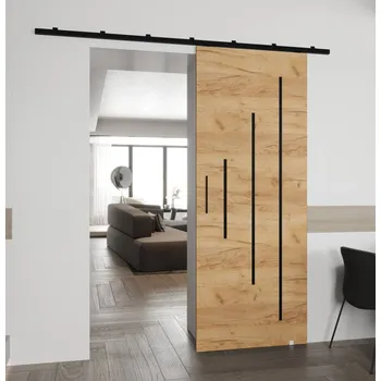 Interiérové dveře Posuvné dveře Zonda Y - 90 cm s tlumeným dojezdem Barva: Dub Craft zlatý