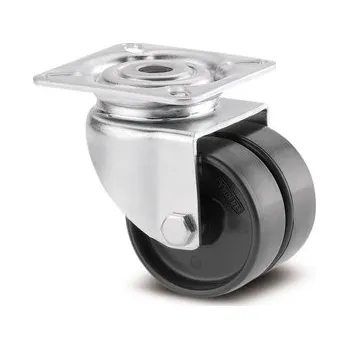Pojezdové kolečko Agila Twin TENTE Přístrojová kolečka 50mm, otočná, plotýnka, 2970UOO050P40