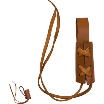 Šerm Amont Jednoduchý kožený závěs na dýku/meč "BROWN SHEATH"