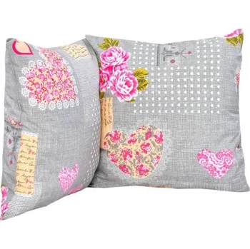 Povlečení Stanex Povlak na polštář Růže šedo-růžové 40x40