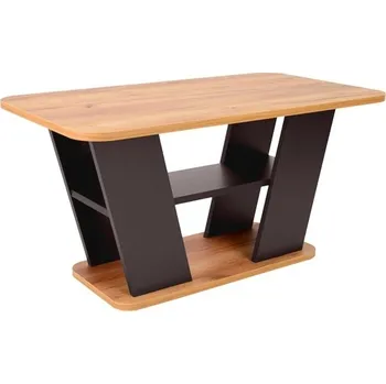 Konferenční stolek TRENDY PLATAN - konferenční stolek 90x50, lamino DUB WOTAN/ HNĚDÁ (PLATONDWBR= 1 BALÍK) (S)(K150)NOVINKA