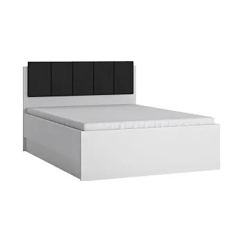 Postel CANTUS (LYOZ02) -POSTEL VČETNĚ ROŠTU A ÚP š. 140 lamino bílá/ bílá lesk (W) (4BALÍKY)(K150-E)