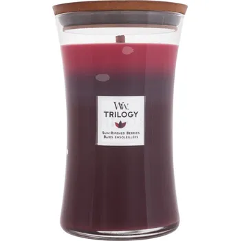 Svíčka WoodWick WoodWick Trilogy Sun- Ripened Berries, Vonná Sviečka 610g
