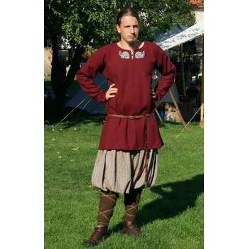 Dámská tunika VIKINSKÁ TUNIKA, vlna, s vyšívkou