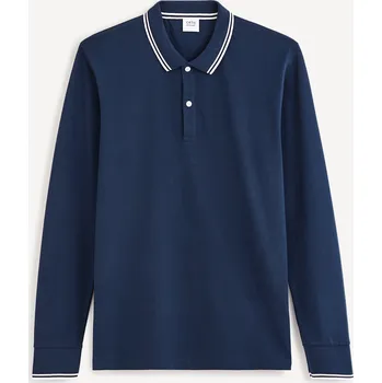 Celio Polo tričko Decolml 1133563 Tmavě modrá XXL