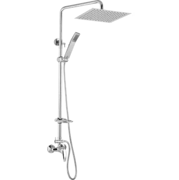 Vodovodní baterie JB Sanitary Sprchová sestava s baterií SLIM s horním vývodem, 20x20cm, s příslušenstvím SA 56 011 05 1