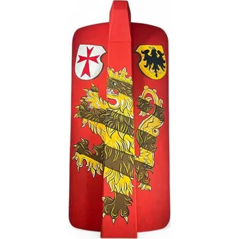 Dřevěná hračka PAVÉZA, ručně malovaný dřevěný štít IV