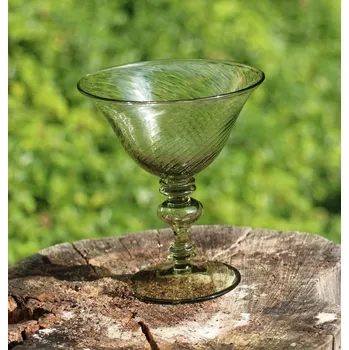 Sklenice SKLENICE NA SEKT, zelené sklo