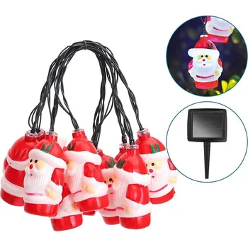 Venkovní osvětlení Aigostar - LED Vánoční solární řetěz 10xLED/3,8 m IP44 studená bílá