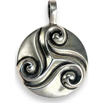 Přívěsek Drakkaria KELTSKÝ TRISKEL, stříbrný přívěsek, Ag 925