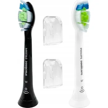 Péče o chrup Hlavice k zubnímu kartáčku Philips DiamondClean originální 2 ks bílo-černý