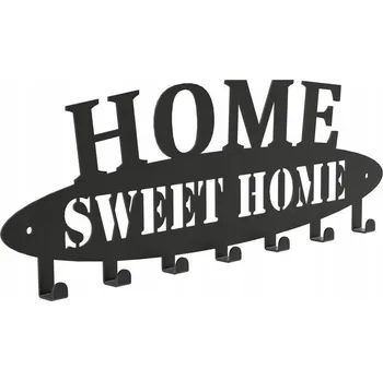 Věšák Šatní ramínko kovový Domer černý