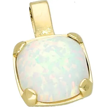 Přívěsek Goldstore Zlatý přívěs bílý Opál Váha: 0.89 g