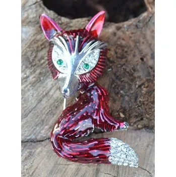 Brož Suit Jewellery LIŠKA BYSTROUŠKA, kostýmová brož