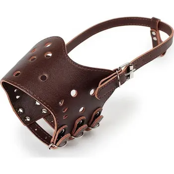 Náhubek pro psa Surtep Animals Kožený náhubek Settable pro psa Barva: Hnědá, Velikost: XL