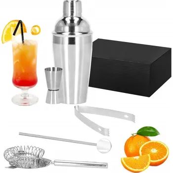 Barmanská sada 5 dílů, nerezová SPRINGOS SPEAK LOW