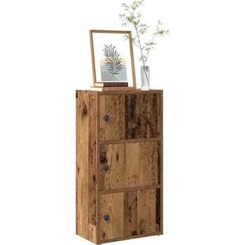 vidaXL Knihovna 40x24x77 cm kompozitní dřevo [860369] Barva: Staré dřevo