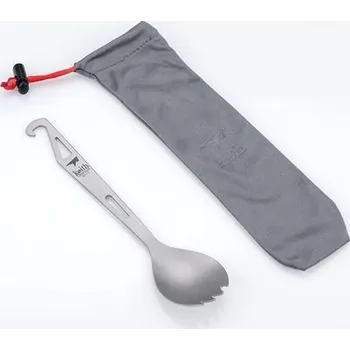 kempingový příbor Spork s otvírákem - titan KEITH