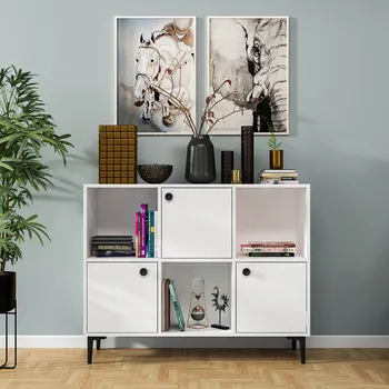 Komoda ZAMIA třídveřová komoda, bílá