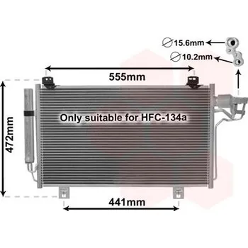 Výparník klimatizace Kondenzátor, klimatizace VAN WEZEL 27005260