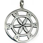 Drakkaria SLOVANSKÉ SLUNCE, stříbrný přívěsek, Ag 925