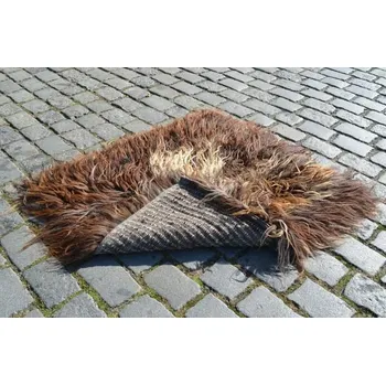 Přehoz na lůžko CHALIŠTE, balkánský přehoz z ovčí vlny, 130 x 125 cm