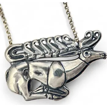 Náhrdelník Drakkaria SKYTHSKÝ JELEN stříbrný náhrdelník, Ag 925, 12g