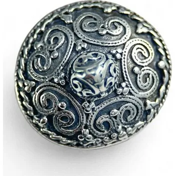 Brož Drakkaria VIKINSKÁ STŘÍBRNÁ BROŽ, Stora Ryk, Färgelanda, Švédsko, Ag 925