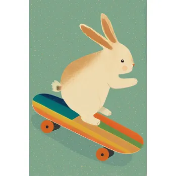 Plakát Plakát, Obraz - Bunny On Skateboard, Treechild