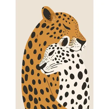 Plakát Plakát, Obraz - Leopard Mom, Andreas Magnusson