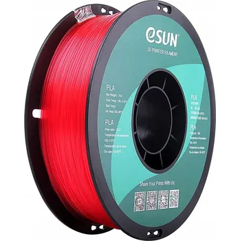 Filament ESun PLA Filament Skleněný Melounově Červený 1.75mm