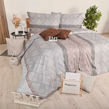 Povlečení Karson satén EMI: Standardní set jednolůžko obsahuje 1x 200x140 + 1x 90x70