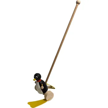 Dřevěná hračka Tučňák na tyči