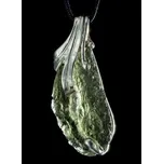 Drakkaria THEMIS, stříbrný přívěsek s vltavínem, Ag 925