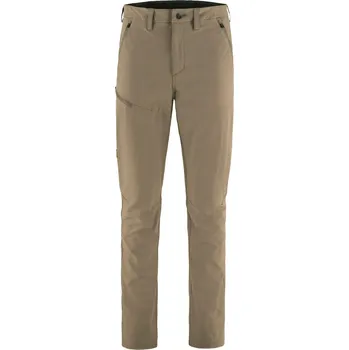 Pánské kalhoty kalhoty pánské FJÄLLRÄVEN Abisko Trail Stretch Trousers M Suede Brown - 48/S