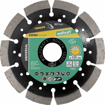 Řezný kotouč Wolfcraft Diamantový kotouč 125 pro řezání PRO Laser Universal, wolfcraft