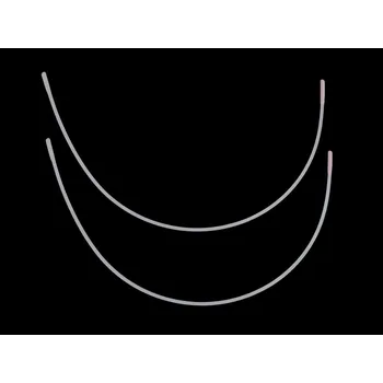 Kostice kovové ploché, barva 46 bílá