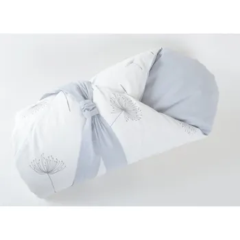 Zavinovačka JAN peří Péřová zavinovačka "Dráček" - pampelišky + šedý vnitřek - Péřová zavinovačka "Dráček" - pampelišky - 80x80 - vnitřek + potah