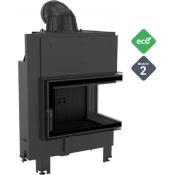 Krbová vložka KRATKI MBM 10kW BS Pravá BLACK krbová vložka