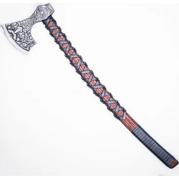 Sekera Drakkaria PERUNOVA SEKERA, leptaná s koženým omotem