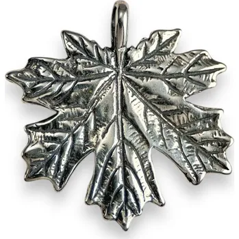 Přívěsek Drakkaria JAVOROVÝ LIST, stříbrný přívěsek, Ag 925