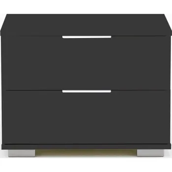 Noční stolek Noční stolek Easy Plus, 2 zásuvky, grafit