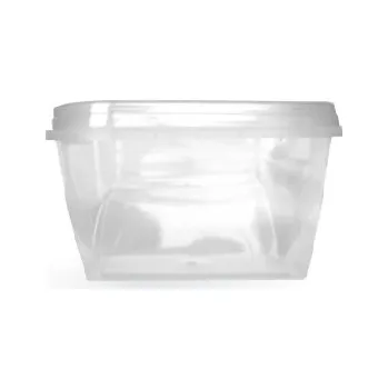 Jednorázové nádobí Salátový kelímek DL005 300ml s víčkem čirý