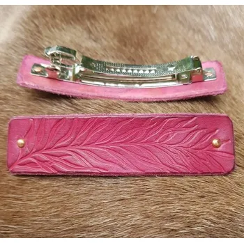 Drakkaria CAMBRIA, spona do vlasů, bordó