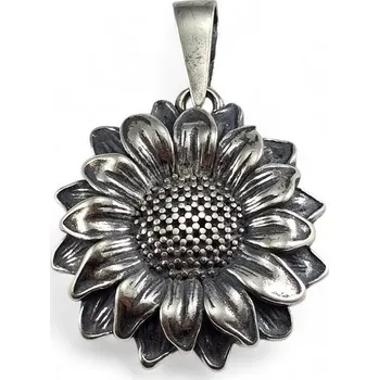 Přívěsek Drakkaria SLUNEČNICE, stříbrný přívěsek, Ag 925, 15g