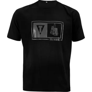 Oblečení pro bojové sporty Triko TITLE Boxing Dual-Frame - černá