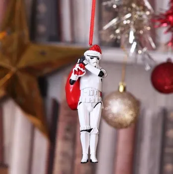 Vánoční dekorace Nemesis Now STAR WARS Stormtrooper Santa Sack vánoční ozdoba 13cm