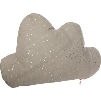 Dekorativní polštářek Atmosphera for Kids Dětský polštářek mráček taupe 45 x 28 cm