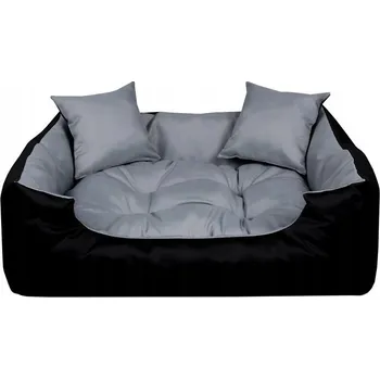 Pelíšek pro psa BERLIN Pelíšek hranatý černý - 75 cm x 65 cm (BERLIN Pelíšek hranatý černý - 75 cm x 65 cm)