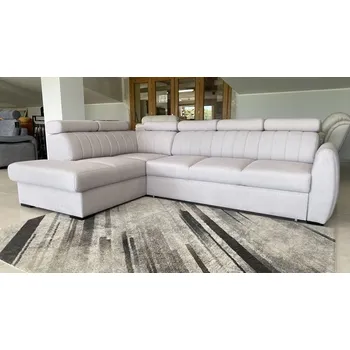 Sedací souprava CUBE - LEVÁ sedací souprava (CASTEL) látka - CASTEL 03-smetanová - celočalouněná i záda - kolekce "B" (K250) NOVINKA